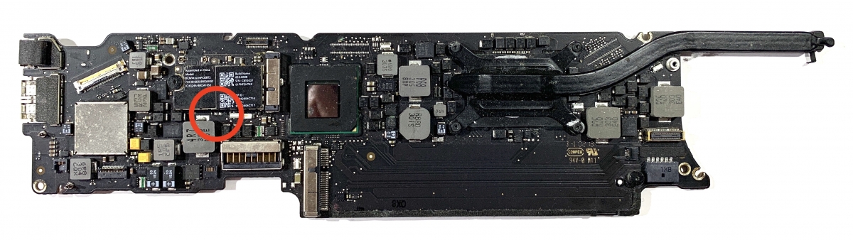 MacBook Air 11", A1465, Mid 2012, MD223LL/A, MD845LL/A, Board#820-3208-A