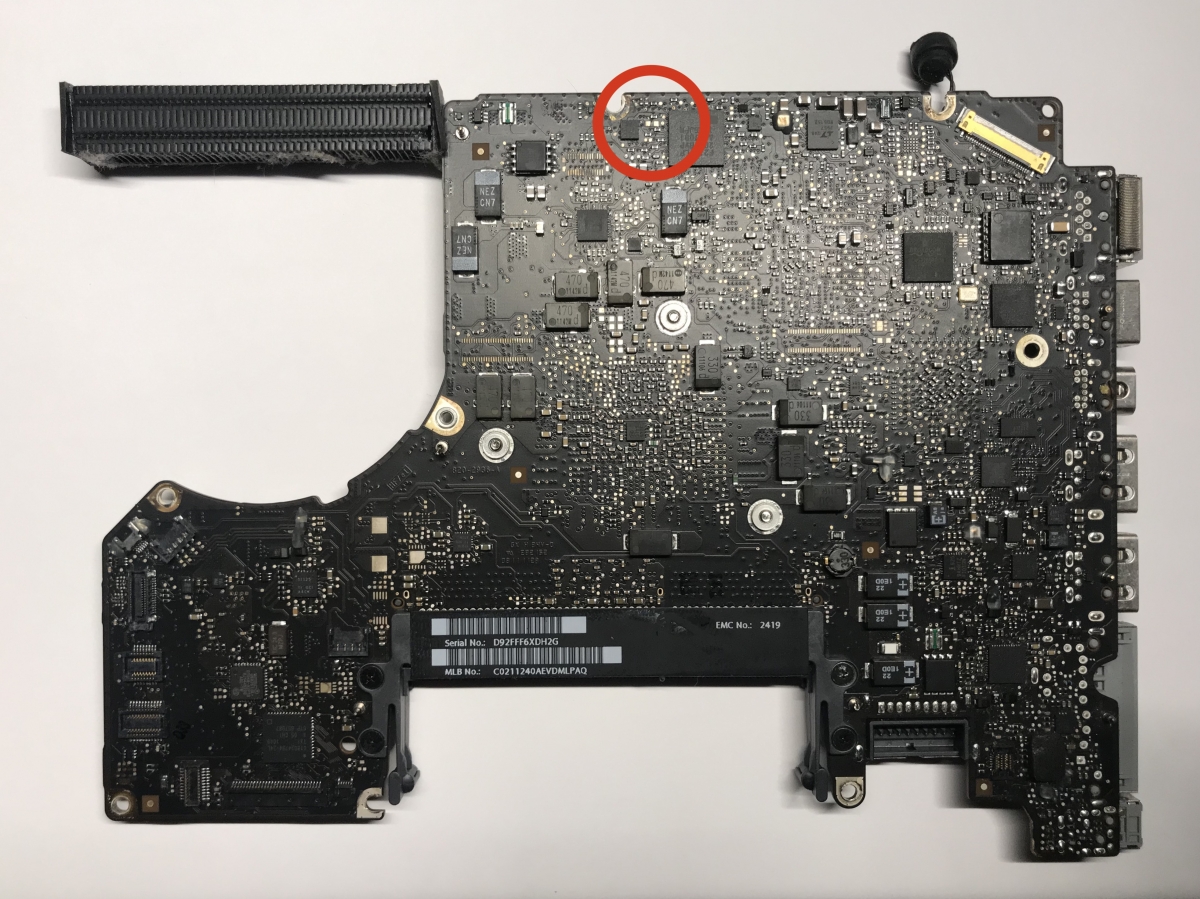 MacBook Pro 13", A1278, Early 2011 - Late 2011, MC700LL/A, Board#820-2936-A, 820-2936-B