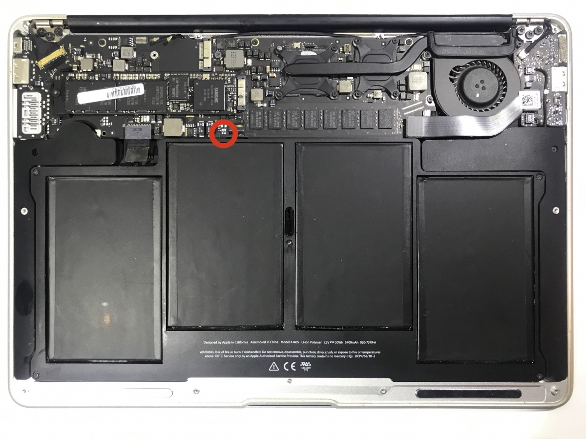 MacBook Air 13", A1369, Late 2010, MC503LL/A, MC905LL/A, Board#820-2838-A