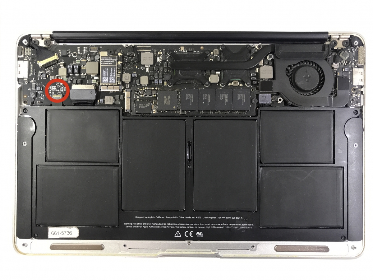 MacBook Air 11", A1370, Late 2010, MC505LL/A, MC906LL/A, Board#820-2796-A