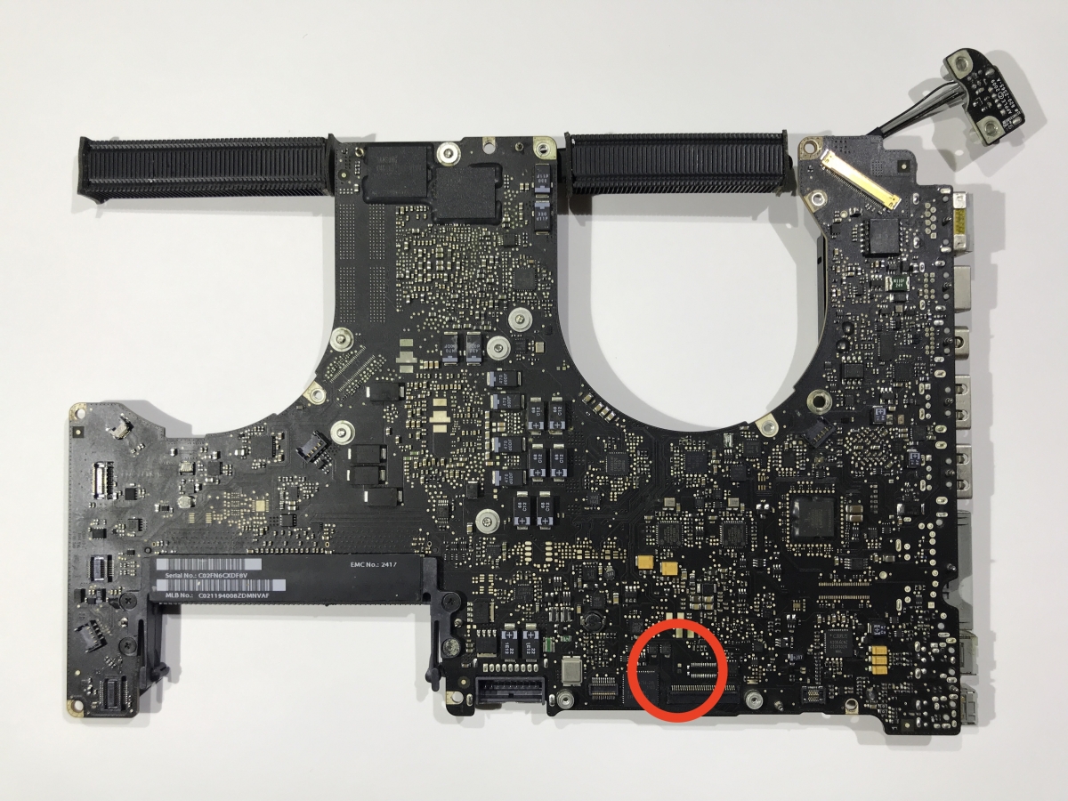 MacBook Pro 15", A1286, Early-Late 2011, MC721LL/A, MC723LL/A, MD035LL/A, MD318LL/A, MD322LL/A, Board#820-2936-A, 820-2936-B