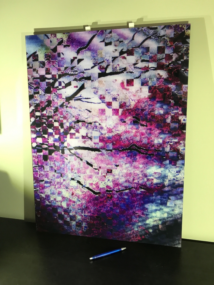 21.6" x 28.8" Glass Glitch Art Print image #1