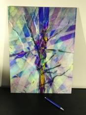 15.5" x 21" Glass Glitch Art Print