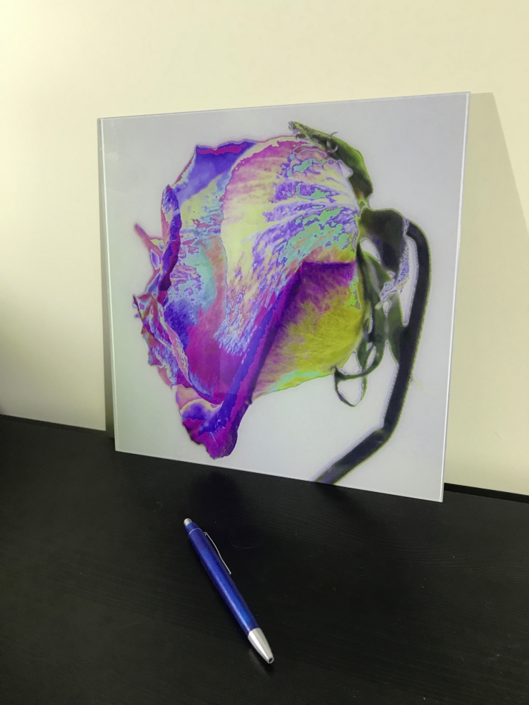 11" x 11" Glass Glitch Art Print image #1