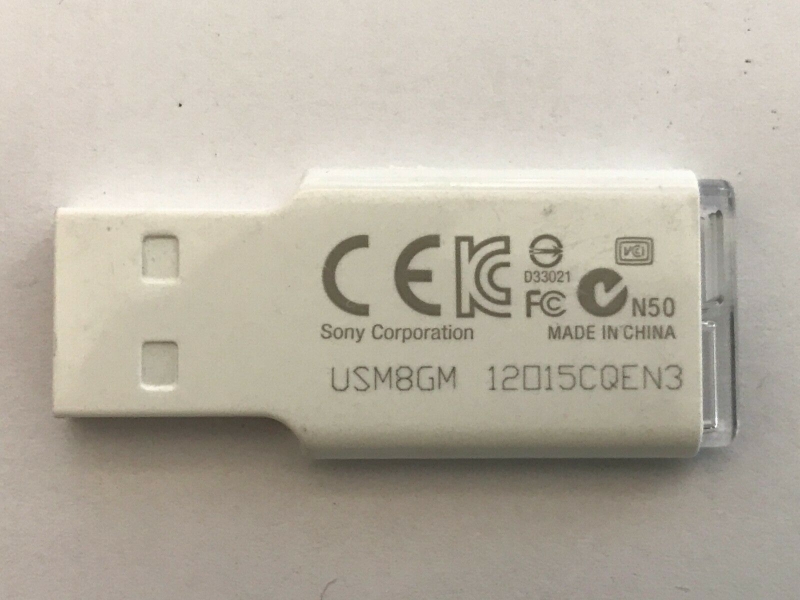 Sony 8GB Micro Vault M-Series USB Flash Drive White USM8GM, 20 Lot image #1